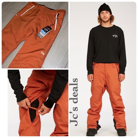 🔥 BILLABONG MENS- A/DIV Compass 15K Insulated Snow Pants nwt 🔥 - Picture 1 of 14